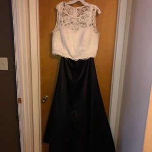 Two piece prom dress